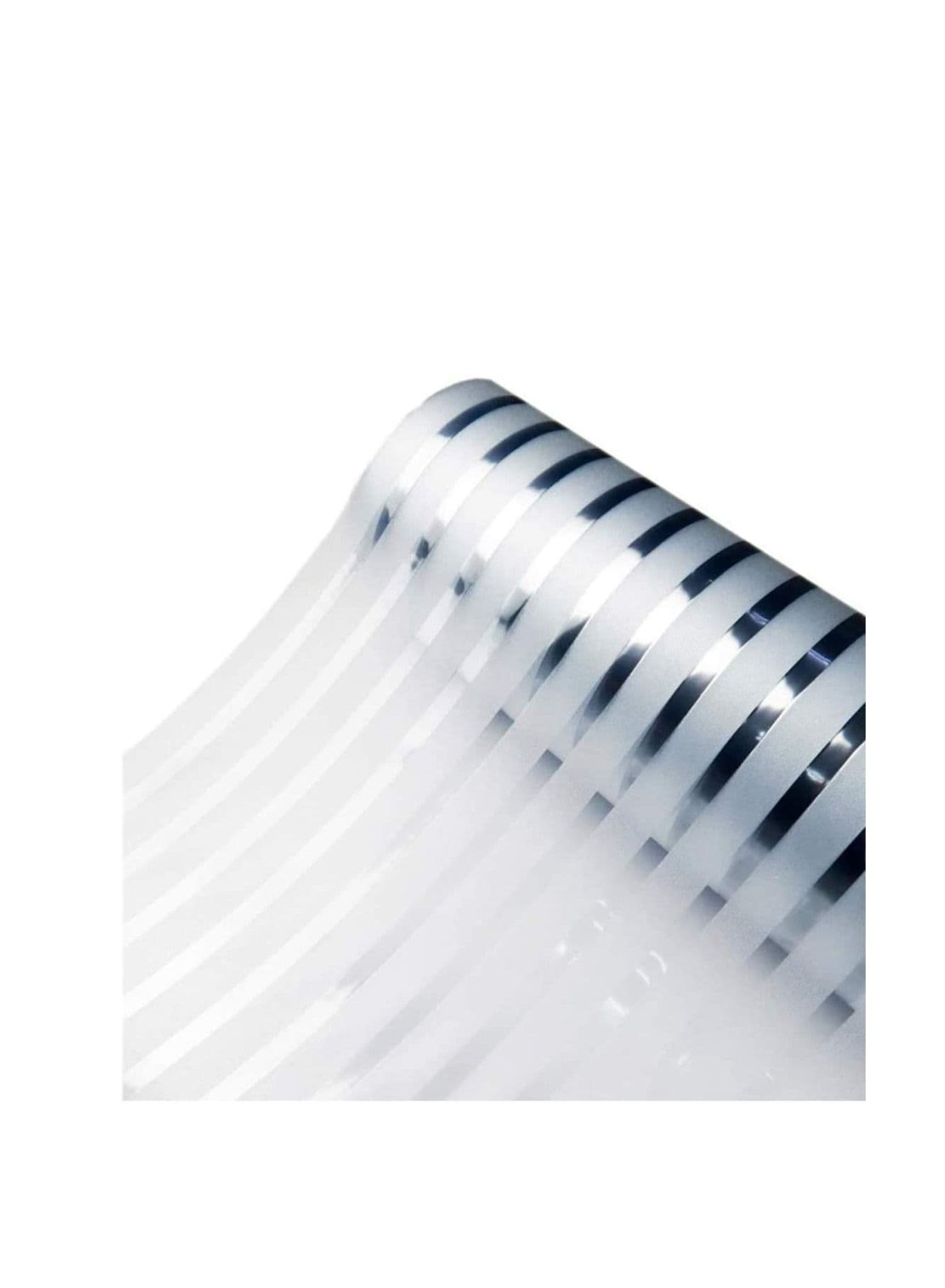 Privacy Window Film Static Cling Frosted Opaque Glass No Glue Sticker UV Protection White Stripe for Office Living Room or Kitchen