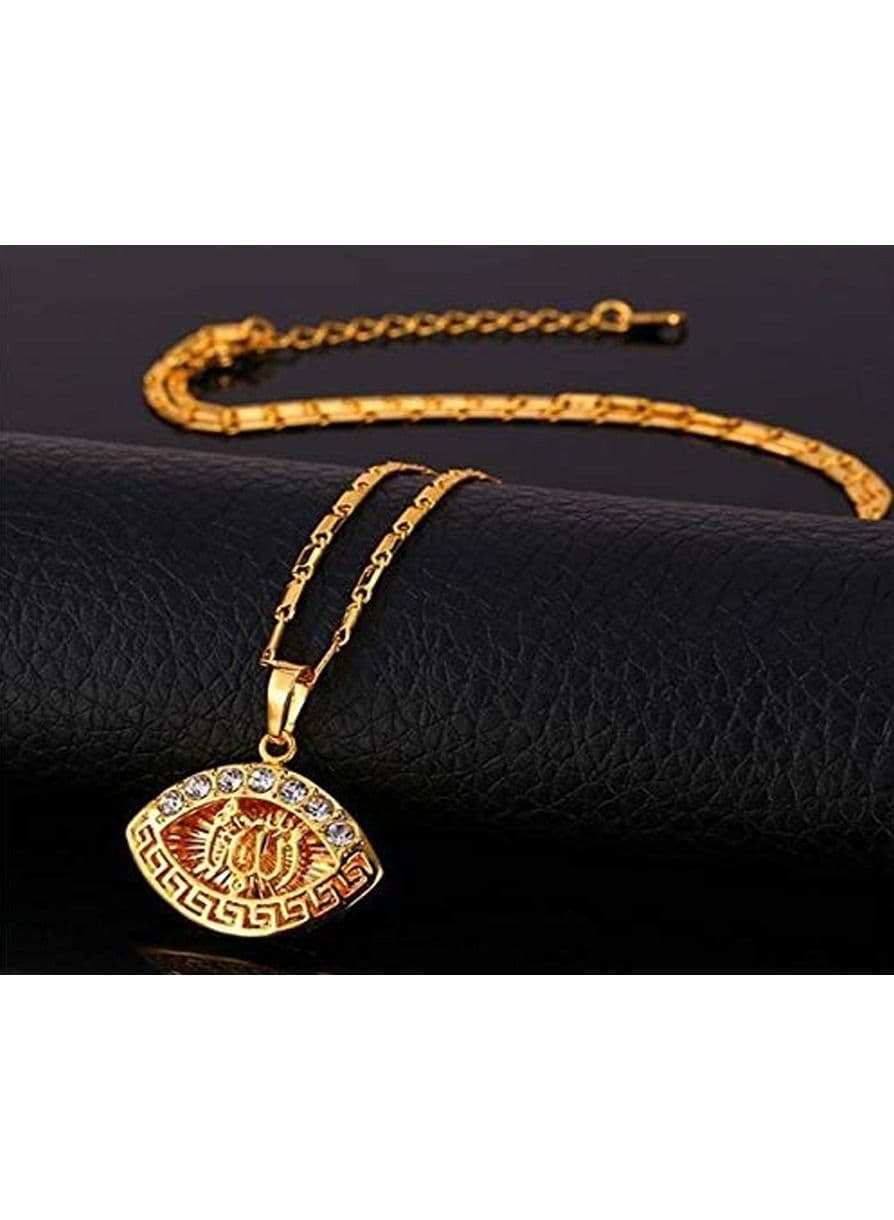 Fashion Jewelry Highly craftsmanship New Islamic Allah Pendant Charm Gold Pendant Necklace Religious Muslim Jewelry