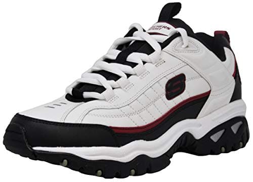 Skechers Men's Energy Afterburn Lace-Up White/Black/Red Sneaker 11 W US