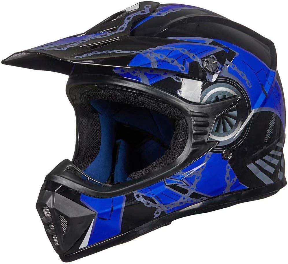 ILM Kids Youth Adult Dirt Bike Helmet - Full Face Motocross ATV BMX MX Offroad, DOT Approved