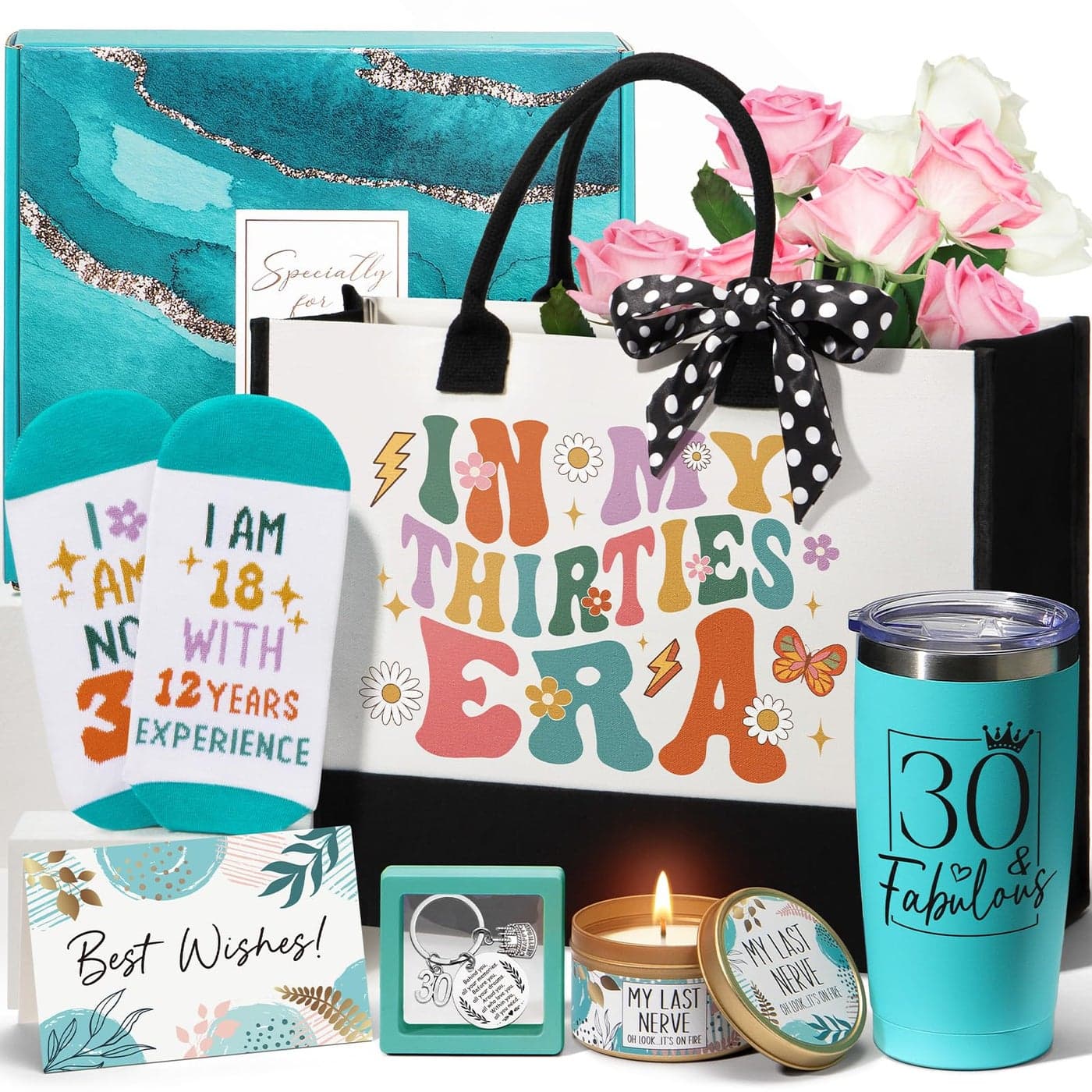 MAYICIVO 30th Birthday Gifts for Her Women Cool Turning 30 Year Old Birthday Gifts for Women Unique Happy 30th Gift Ideas for Her Sister Best Friend Wife Daughter Coworker