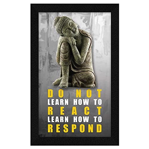ArtX Inspirational Quote Do Not Learn Wall Frame Art Painting, Multicolor, Motivational, 8.0 X 13.0 in, Set of 1