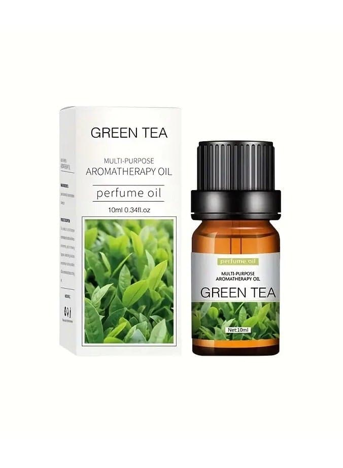 16 Types Of Essential Oils, Essential Oil 10ml, For Diffuser, Humidifier, Candle, Hair Conditioner - Rose/Sea/Cherry/Dong Yi Grass/lily/sandalwood/Sweet Orange/Osmanthus Green Tea/Mint Tea (0.34 Oz)