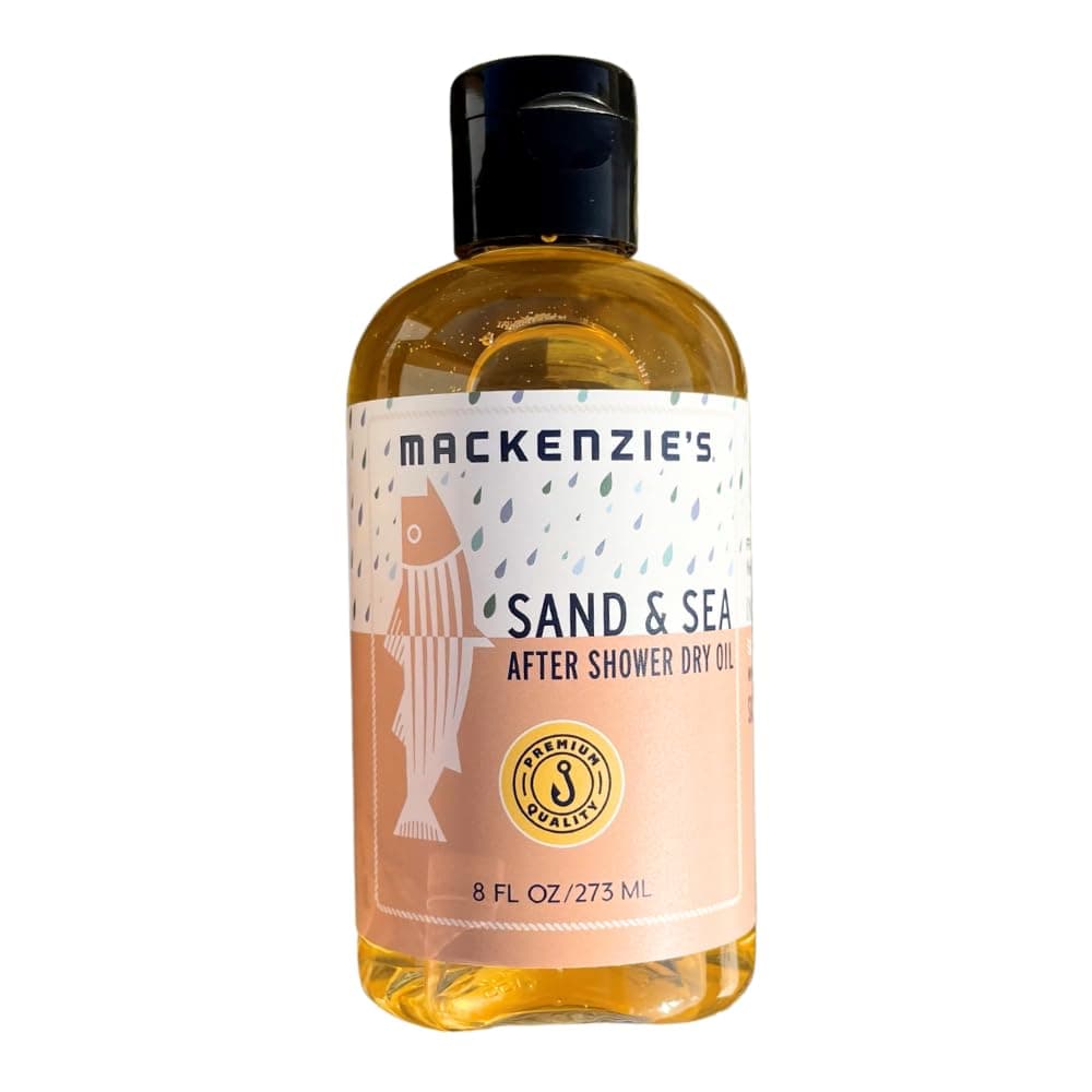 MACKENZIES Sand Sea After Shower Dry Oil Gifts for Women Gifts for Men Sea Salt Citrus Ozone Fast Absorbing Plant Based Moisturizing 8 oz