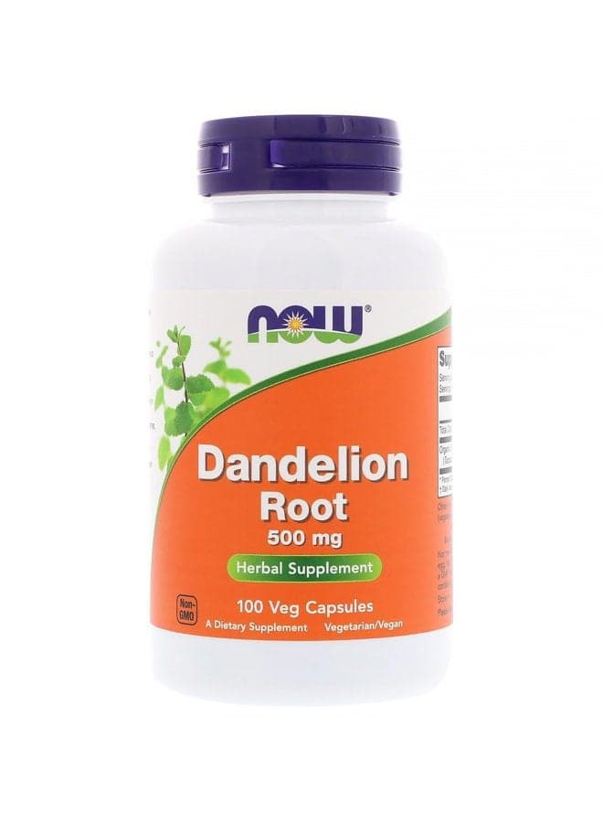 Now Foods Dandelion Root 500 mg 100 Veg Capsules