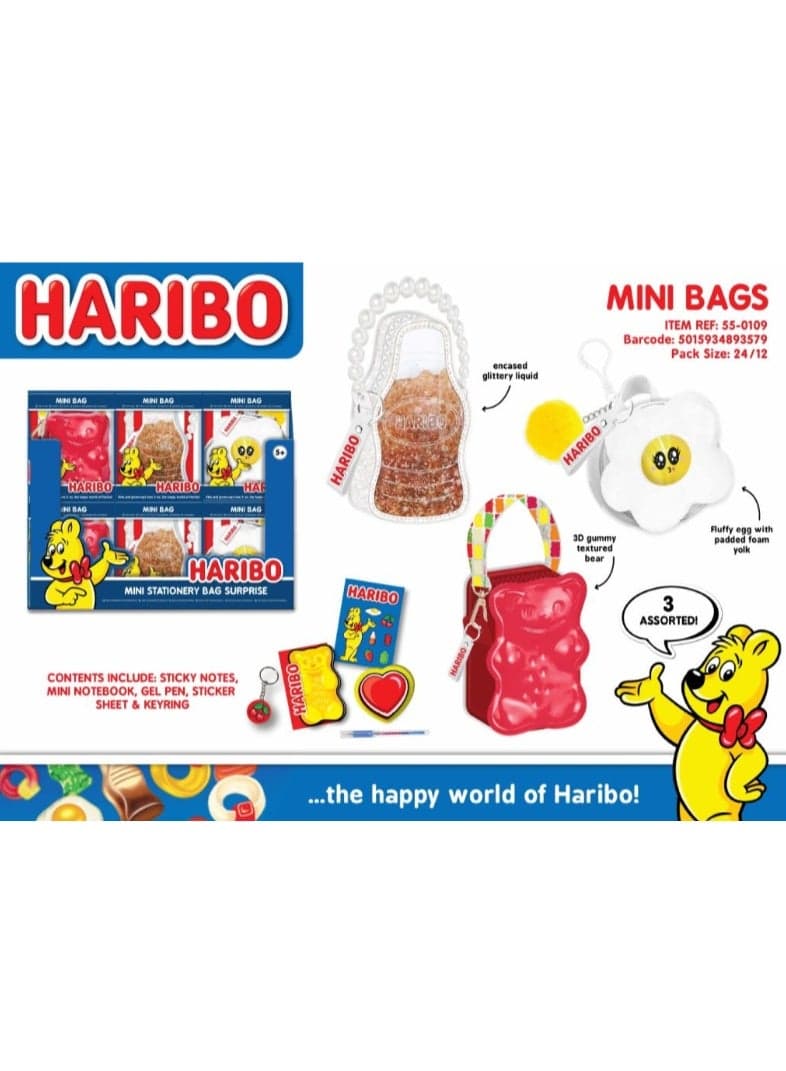 HARIBO Mini Backpack 3 Piece Assortment