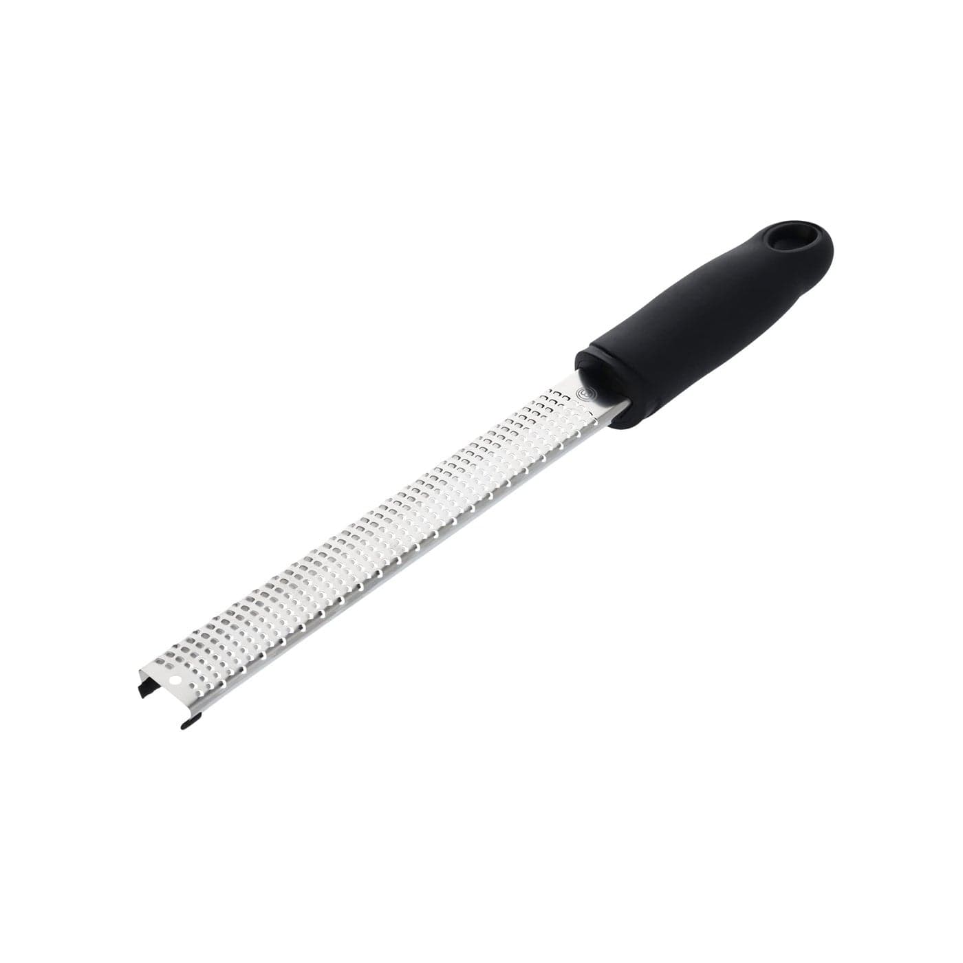 MasterChef Lemon Zester Grater with Handle Kitchen Tool for Zesting Citrus Fruits Finely Grating Parmesan Cheese Garlic Ginger Coconut Nutmeg Wasabi Chocolate etc Stainless Steel 12 inches