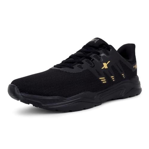 SPARX SM 1034 Black Gold Sports Shoes for Men