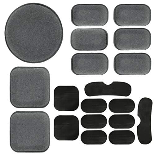 AOUTACC Universal Airsoft Helmet Pads, Helmet Replacement Foam Padding Kits Set Accessories Mats for Fast/Mich/ACH/USMC/PASGT Helme(EVA Foam, Gray)