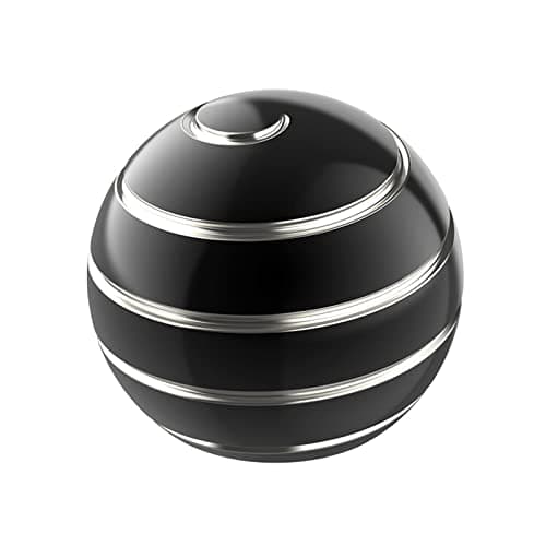 Apqdw Kinetic Desk Toy Ball 154 Kinetic Desktop Spinning Toys Optical Illusion Fidget Toys Gadgets for Adults Office Anxiety ADHD 39MM BlackA