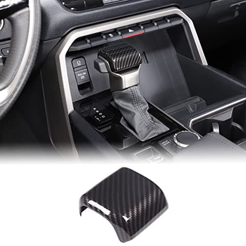 Aunginsy Car Gear Shifter Hand Brake Trim Cover Compatible with Toyota Tundra 2022 Sequoia 2023 Tacoma 2024 ABS Automatic Center Console Gear Shift Head Knob Scratch Protector Cover Accessories