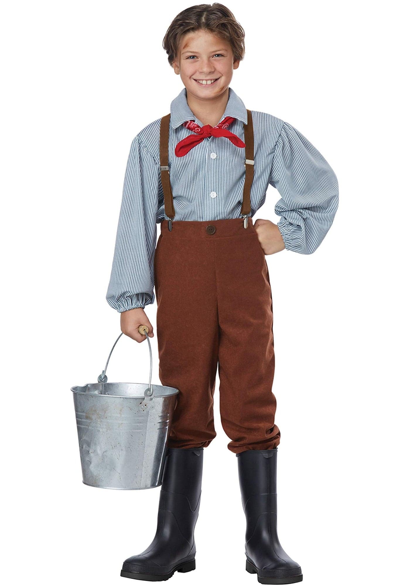 Boys Pioneer Boy Costume Large