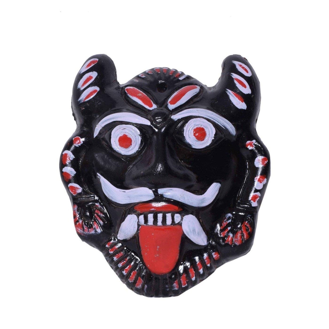 Onlinch MITTIClay MUKHOTA MUKUT BHOOT for Protect Home BASTU DHOSHNazar BattuNegativity 18 cm 1 PCS