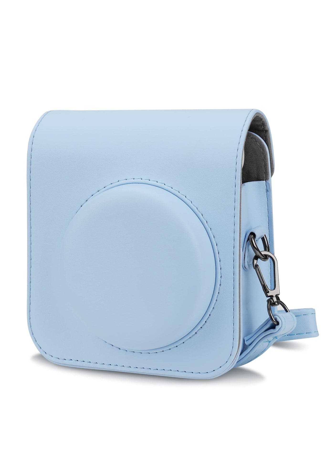 Camera Case for Fujifilm Instax Mini 12 Instant Camera Case -PU Leather with Pocket and Shoulder Strap(Blue)