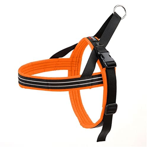 ComfortFlex Medium Dog Harness - Fully Padded, Reflective, Adjustable, Lightweight No-Choke Non-Chafing Design for Active Dogs - Enhanced Control - Medium, Hunter Orange