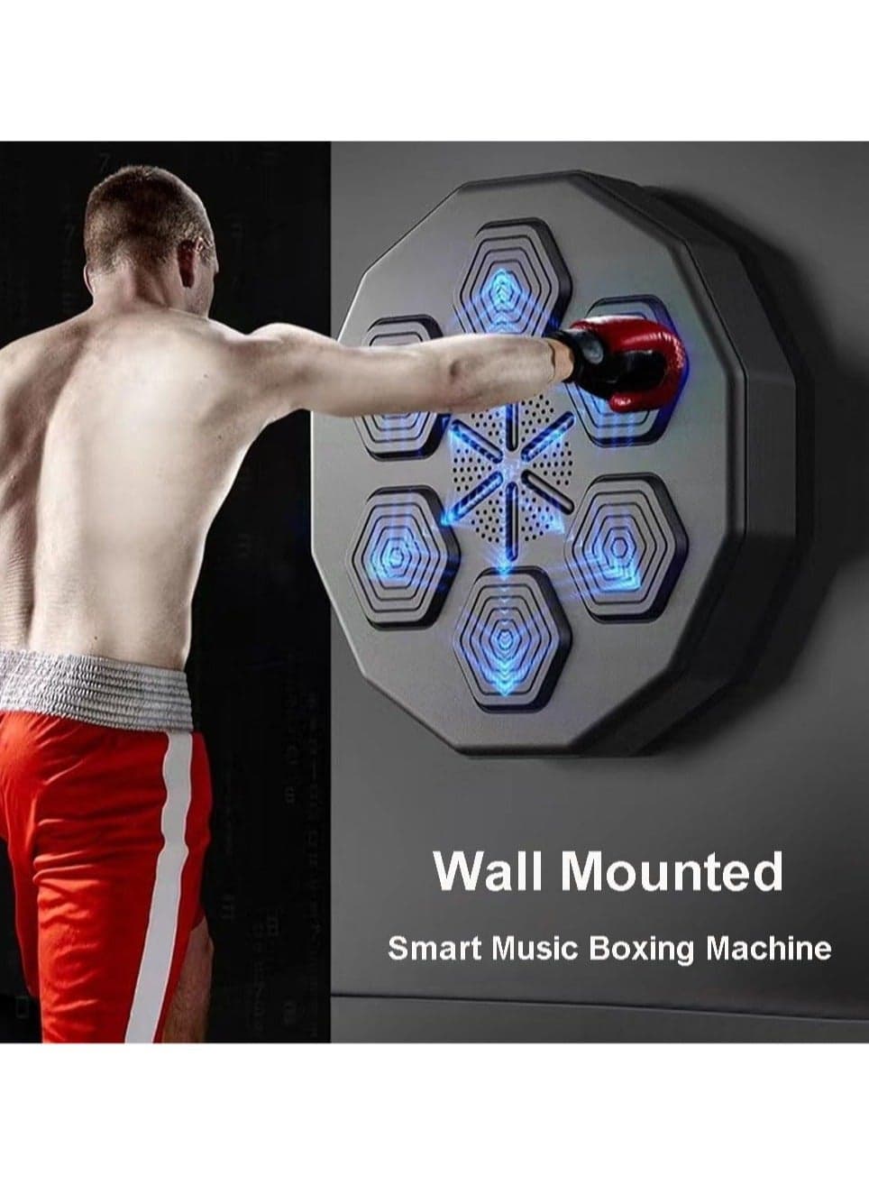 Music Boxing Machine Wall Mounted Home Smart Boxing Equipment Electronic Boxing Bag