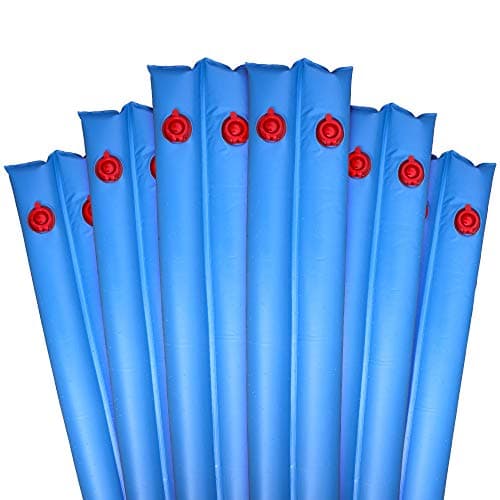 Robelle 8 ft. 6-Pack Heavy Duty Blue Double Chamber Pool Cover Weights, .33 MM Thick Vinyl, Pool Water Bags, Water Tubes