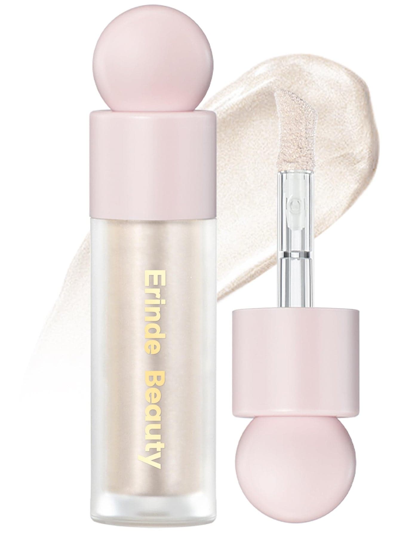 Erinde Liquid Highlighter Face Bronzer Stick Natural Glossy Finish Lightweight Blendable Silky Smooth Cream Illuminator CrueltyFree 01 Moonlight