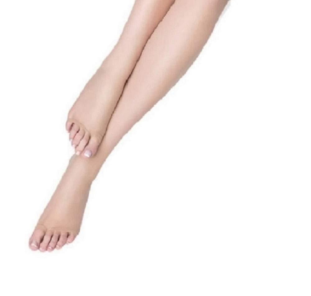 Marilyn Womens Peep Toe Toeless Pantyhose (Small, Nude)