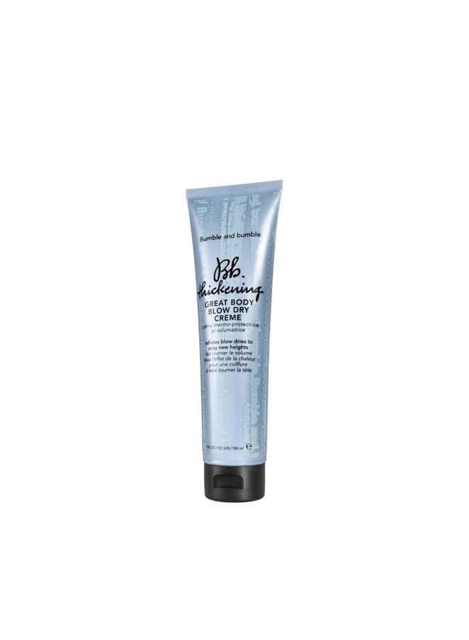 . Thickening Great Body Volumizing Blow Dry Cream | Heat Protection | Volume Blowouts for Fine to Medium Hair | Wavy, Straight, 5 Fl Oz
