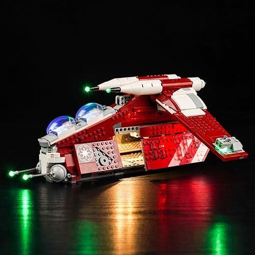Hilighting Upgraded Led Light Kit for Lego The Clone Wars Coruscant Guard Gunship Building Set Compatible with Lego 75354 Model Not Included
