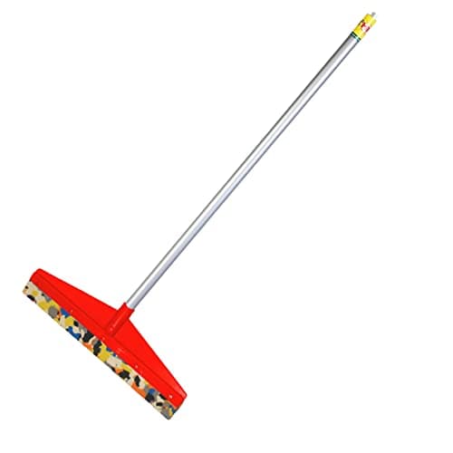 HIC EVA Floor Wiper For Bathroom Floor Cleaning/ Floor Wipers For Home/ platform wiper/ Wet Floor Washable Eva Rubber Blade, Long Handle Squeegee Swifter For Floor Cleaning Floor Mop for tile, wooden floors (Multicolour, Standard Size) YI-650 ( Pack of 2)