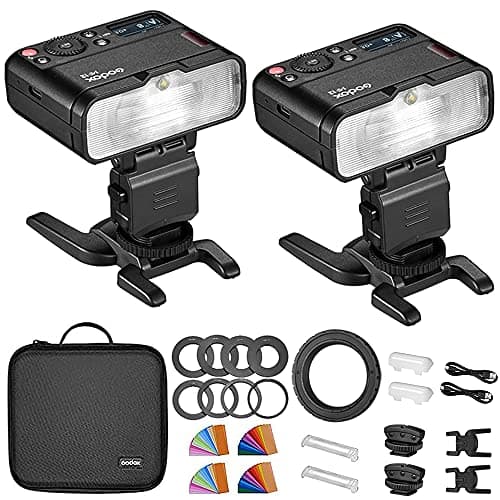 Godox MF12-K2 Macro Flash 2-Light Kit, Black