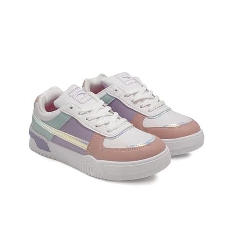 ASIAN Women's Paradise-05 White Casual Sneaker Shoes with Ultra Soft Cushion Lightweight Lace-Up Shoes for Women's & Girl's