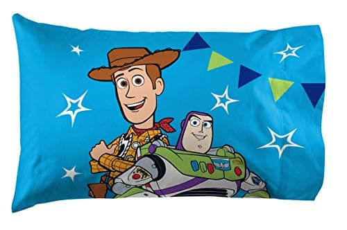 Jay Franco Disney Pixar ToyStory Youve Got A Friend in Me 1 Pack Pillowcase DoubleSided Kids Super Soft Bedding Features Woody and Buzz Lightyear Official Disney Pixar Product