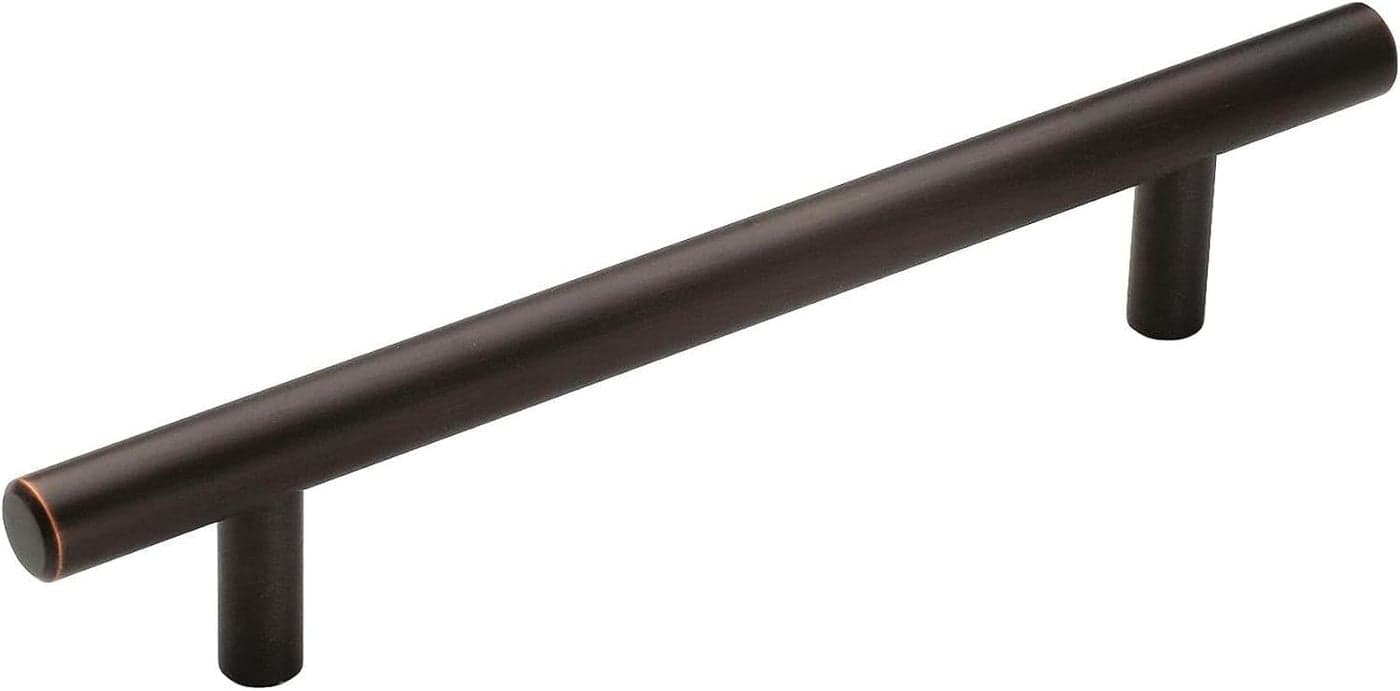 Amerock | Cabinet Pull | Oil Rubbed Bronze | 5-1/16 inch (128 mm) Center to Center | Bar Pulls | 1 Pack | Drawer Pull | Drawer Handle | Cabinet Hardware
