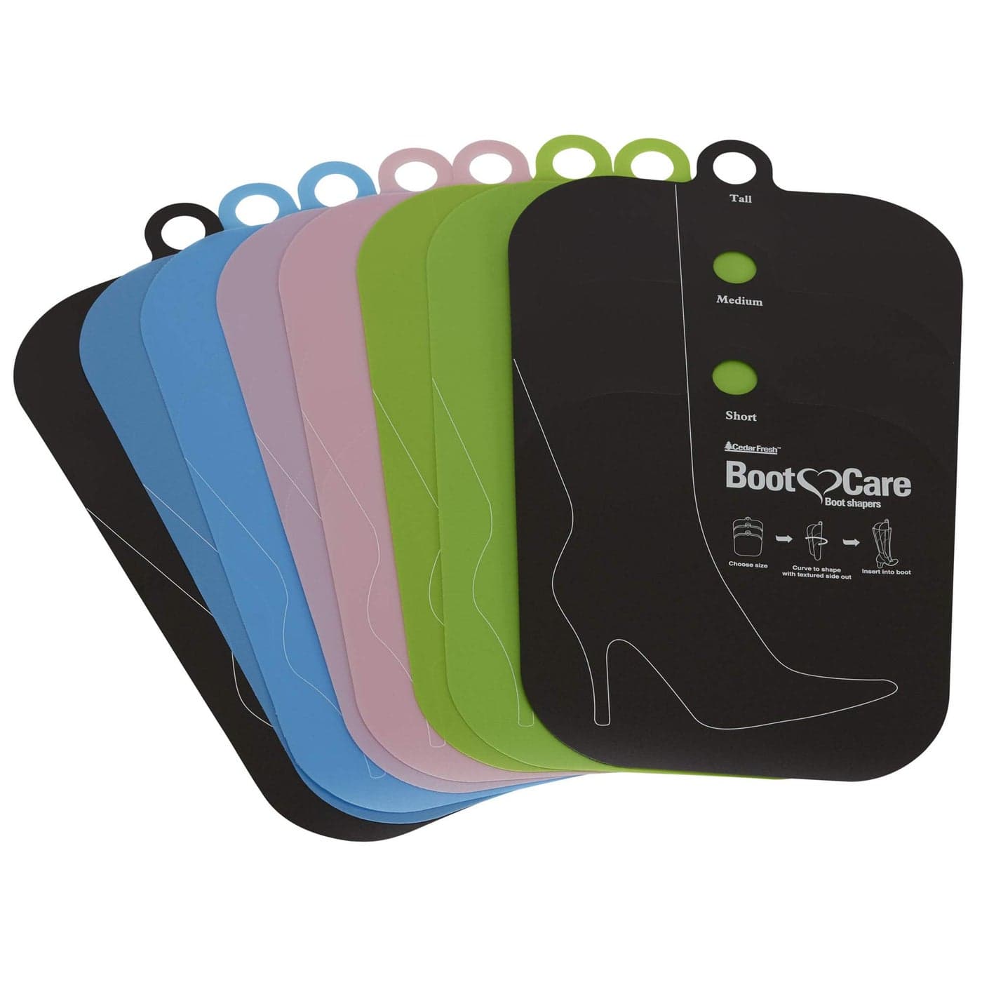 Household Essentials Boot Shaper Form Inserts for Women and Men 4 Pairs Multi Pack Multicolor Color
