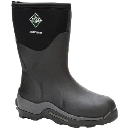 Muck Mens Arctic Sport Rubber High Performance Winter Boots Black 9
