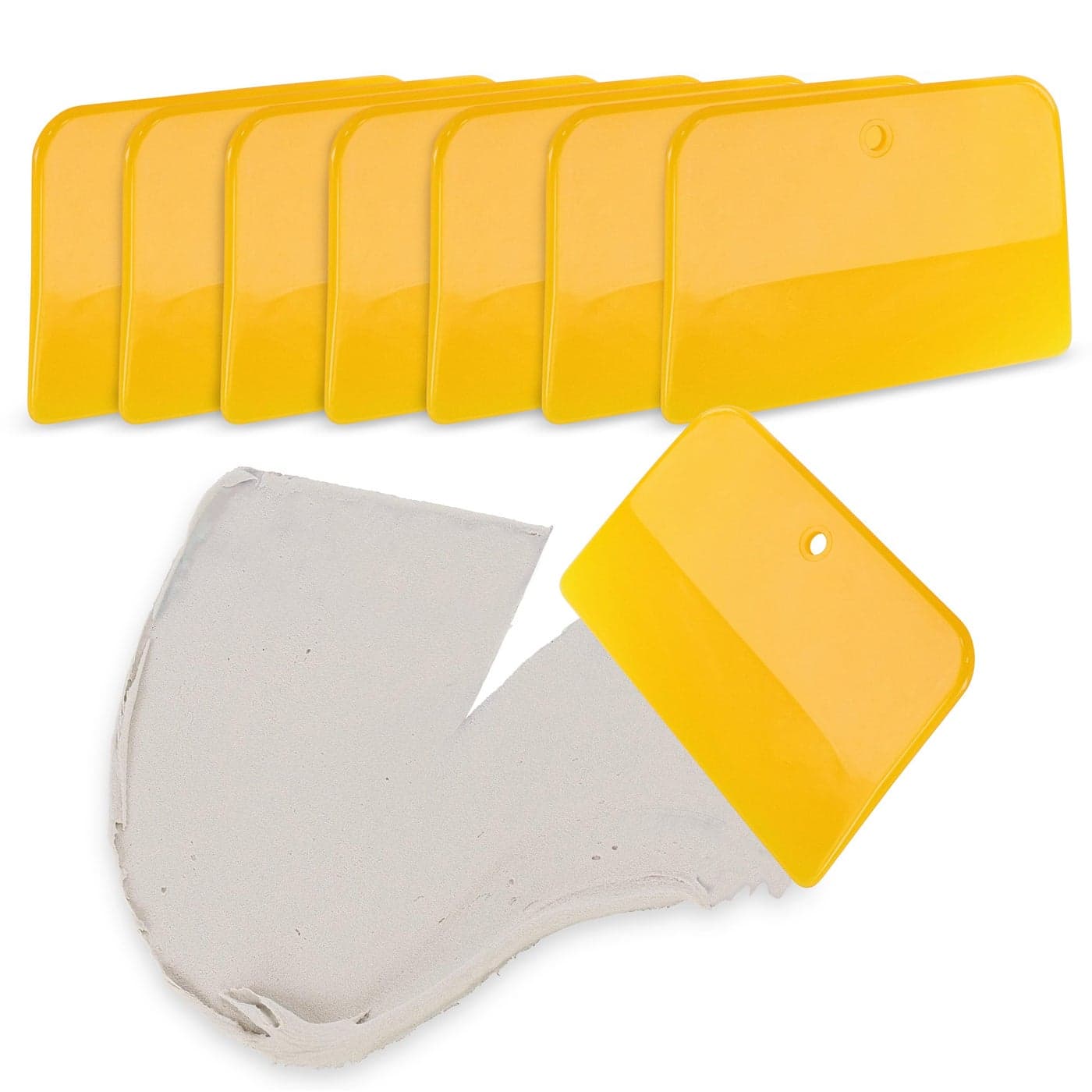 ABN Auto Body Filler Plastic Spreaders 100pc Plastic Spreader Bulk Reusable 4in Set for Fillers Putties and Paint