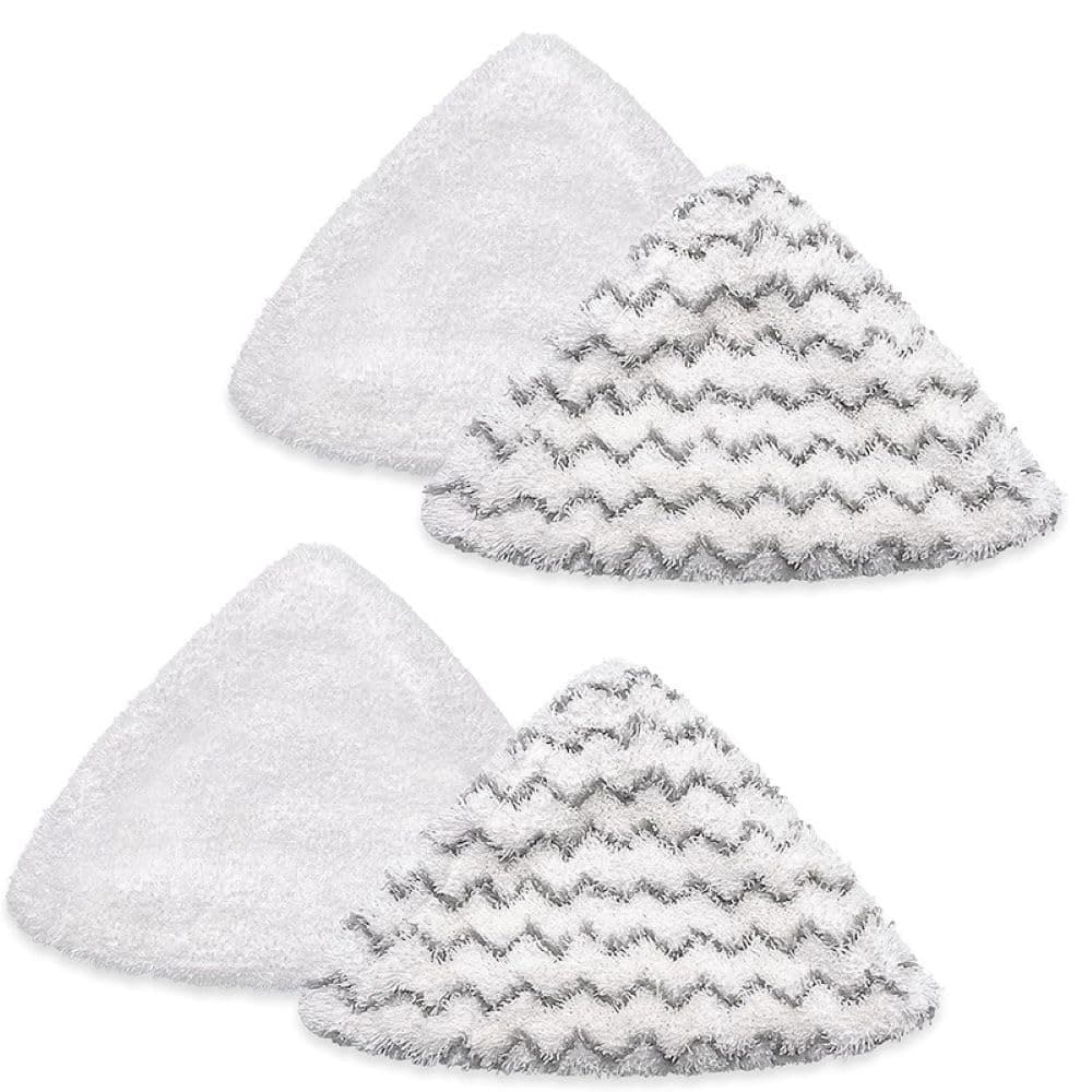 4Pack Replacement Steam Mop Pads Compatible with Bissel Bissell PowerEdge and PowerForce LiftOff Steam Mop 2078 2165 20781 Washable Reusable Replacement Mop Pads 2 Soft 2 Scrubby