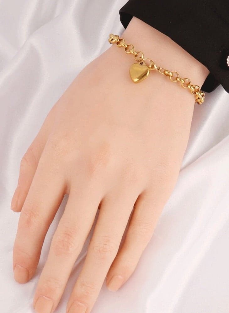 18k Gold Plated Stainless Steel Bracelet For Women
