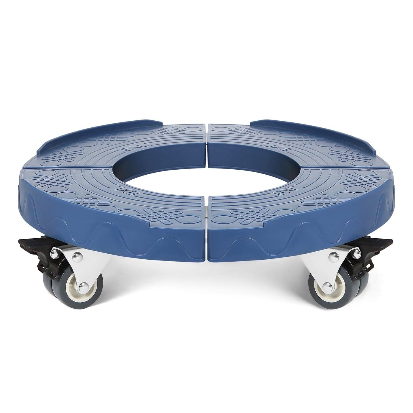 W B D WEIBIDA Round Dolly with Wheels Heavy Duty 440lbs Capacity Adjustable 1519 Inch Trash Can Dolly with 4 Locking Swivel Wheels Blue