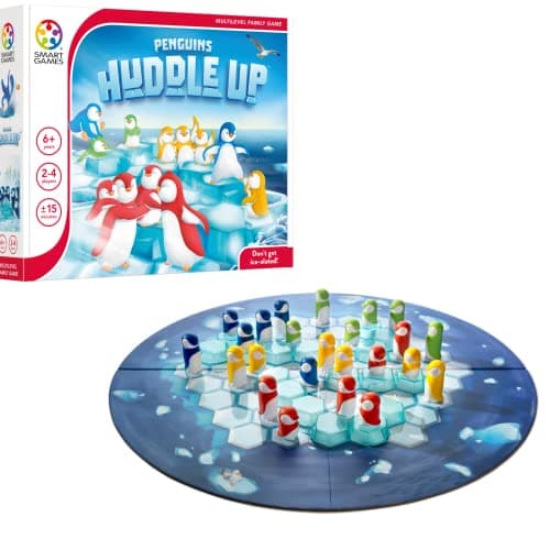 SmartGames Penguins Huddle Up Strategy Game Family Logic Challenge Adventure Ages 6
