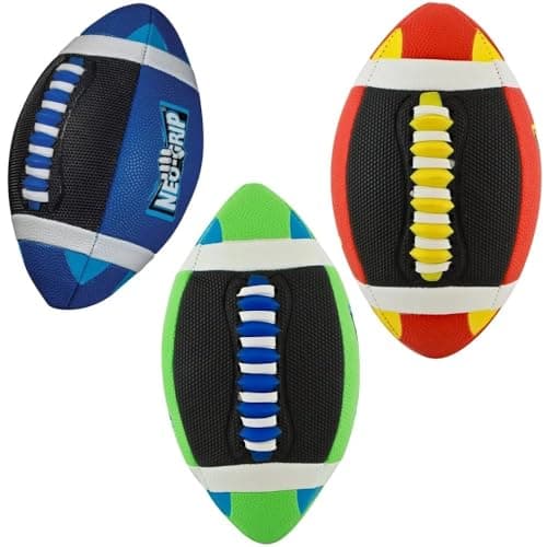Franklin Sports Mini Sponge Foam Football - Grip-Tech Youth Football with Sift and Tacky, Easy Grip Cover - Perfect for Small Kids (Colors May Vary)