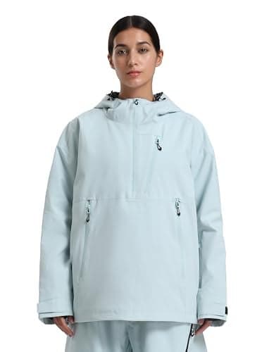 GSOU SNOW Women's Snowboard Jacket Baggy Ski Jackets Waterproof Snow Hooded Coat Windproof Mountain Winter Outdoor Sports