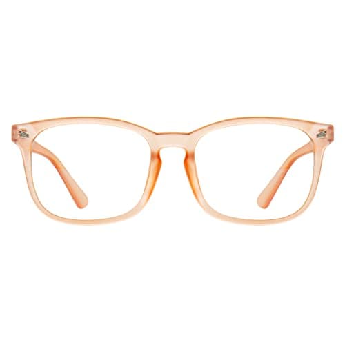 MAXJULI Blue Light Blocking GlassesComputer ReadingGamingTVPhones Glasses for Women MenMatte Light Brown