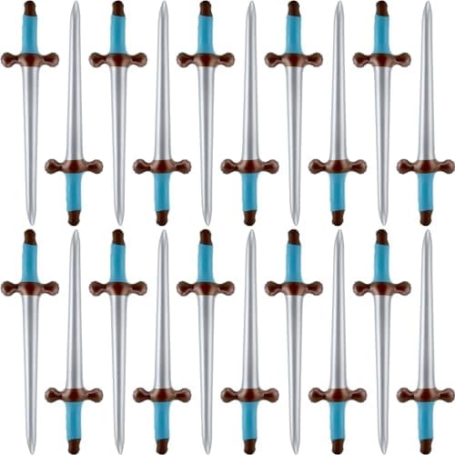 Fahacop 20 Pack 24 Inch Inflatable Pirate Swords Blow Up Sword Inflatable Weapon Toys for Halloween Pirate Theme Party Costume Accessories