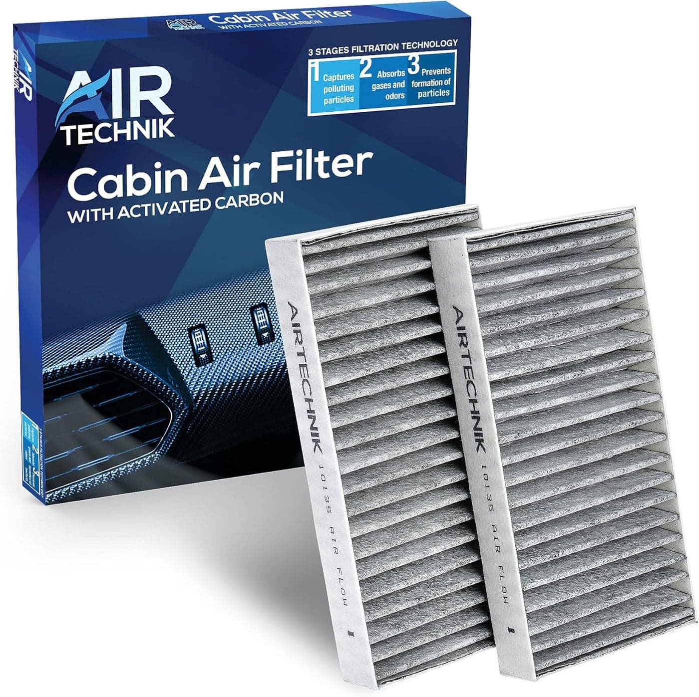 AirTechnik CF10135 Premium Cabin Air Filter with Activated Carbon