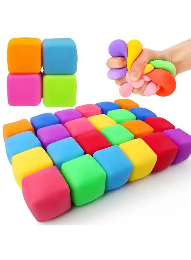 Set Of 8 Soft Pu Squeeze Toys For Anxiety Relief Stress Reducing Fidget Kids Adults