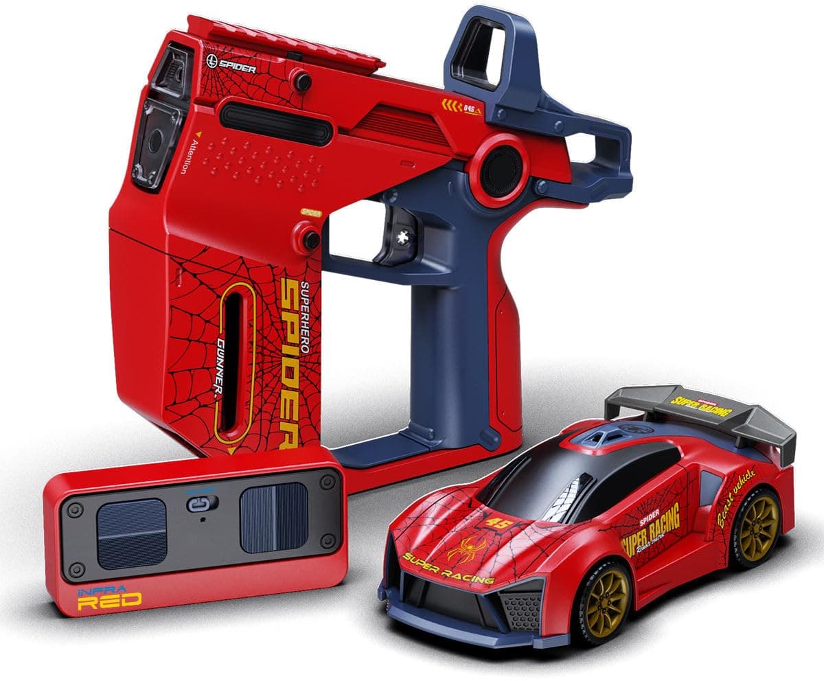 Magicwand 2-Player Infrared Battle RC Car Toy with Dual Remotes | Shoot & Knock-Down Action Game | Time-Bound Dodge & Shoot Knock-Down Game | Interactive Racing & Target Toy for Kids