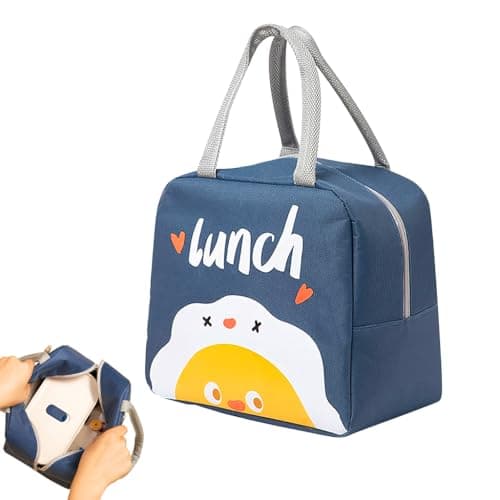 Zibuyu® Lunch Lunch Bags for Kids Girls & Boys- Reusable Thermal Bag, Lunch Bag for Office, School, Oxford Cloth Insulated Fabric Tiffin Waterproof Large Capacity for Travel, Picnic(23x16x22cm)