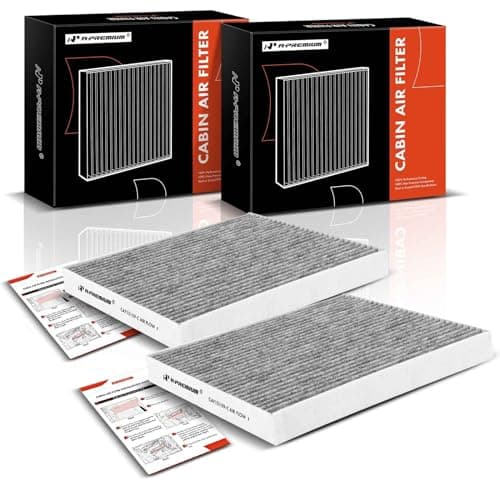A-Premium 2-PC Cabin Air Filter with Activated Carbon Compatible with Hyundai Sonata 2016-2019 & Kia Optima 2016-2020, Replace# 97133C1010