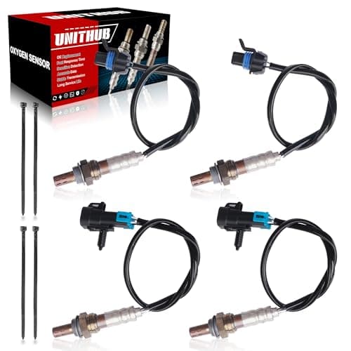 UNITHUB Oxygen Sensor Upstream + Downstream 15150 2344337 2344112 15140 Compatible for Chevrolet Avalanche Silverado Suburban Tahoe GMC Sierra Yukon 2006 2007 (Set of 4)