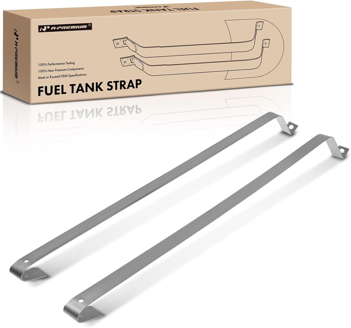 A-Premium Fuel Tank Straps 2-PC Set for Buick, Chevrolet, GMC, Oldsmobile, Pontiac