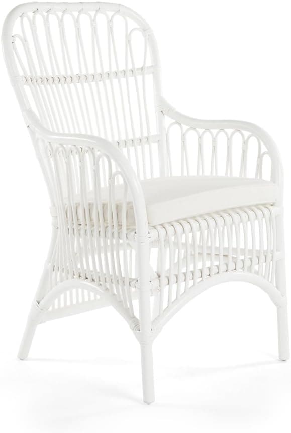 KOUBOO Rattan Dining Chair Set of 2 Pieces Boho Accent Chair Mid Century Modern Kitchen Seating Farmhouse Style Dining Room Furniture Chairs for Dining Table Living Room Natural