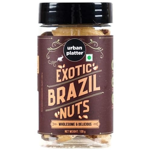Urban Platter Brazil Nuts, 100g (Rich in Selenium | Superfood | Have 1 Daily | Product of Peru)